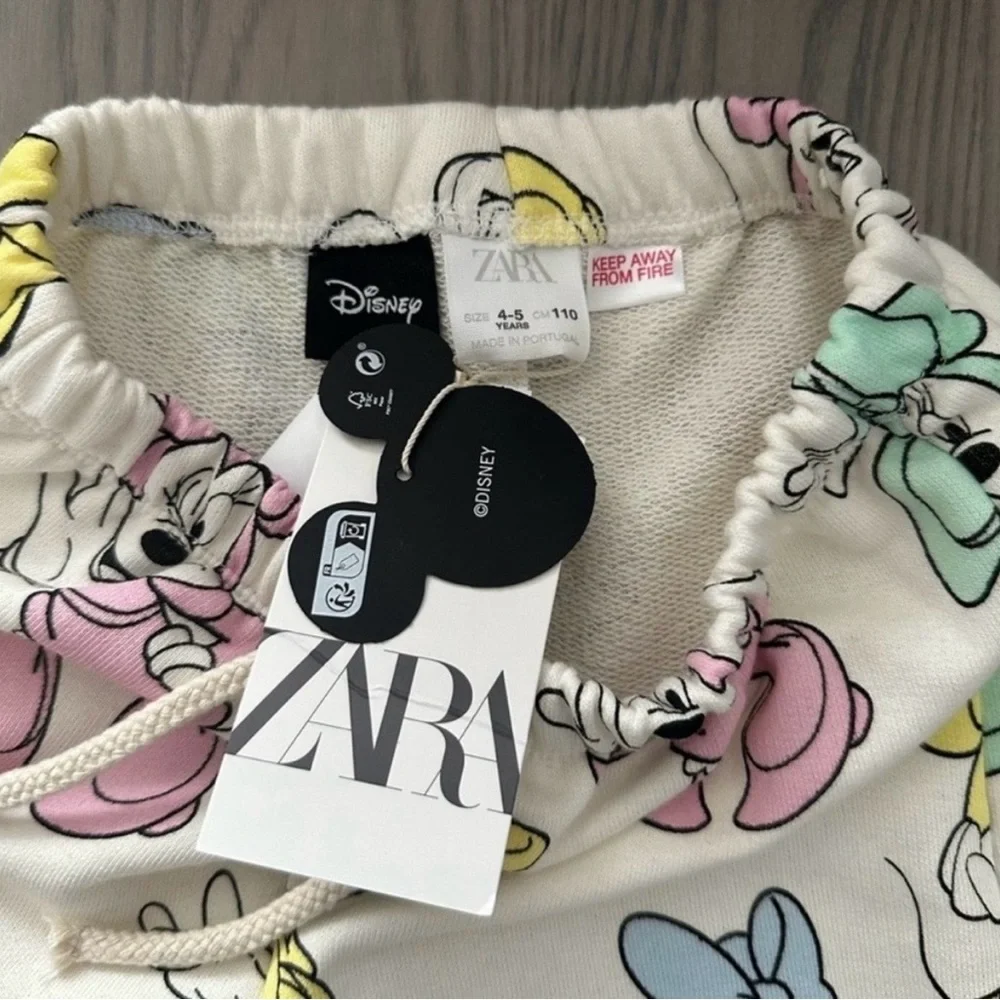 ZARA TODDLER GIRL MINNIE MOUSE PLUSH JACKET & SHORTS
